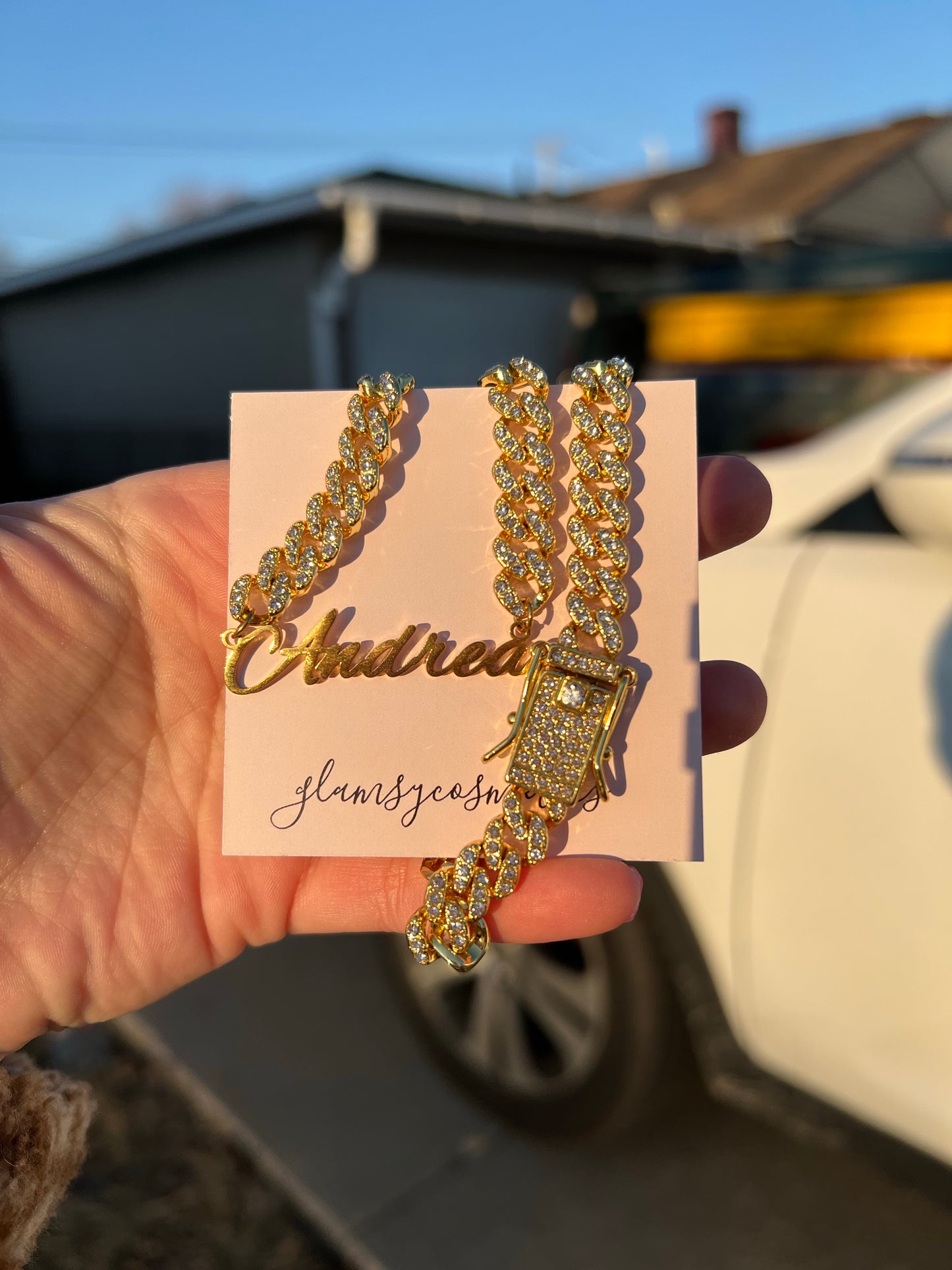 Custom Cuban Link Name Necklace